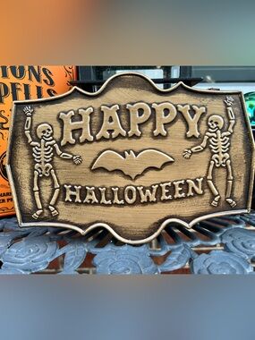 Happy Halloween Tin Sign